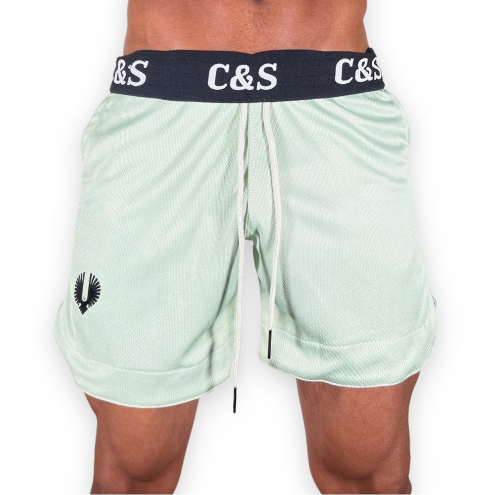 COPY - Sporty Navy Green Shorts